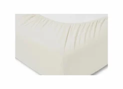 Hoeslaken 180/200X200/220cm jersey katoen ecru