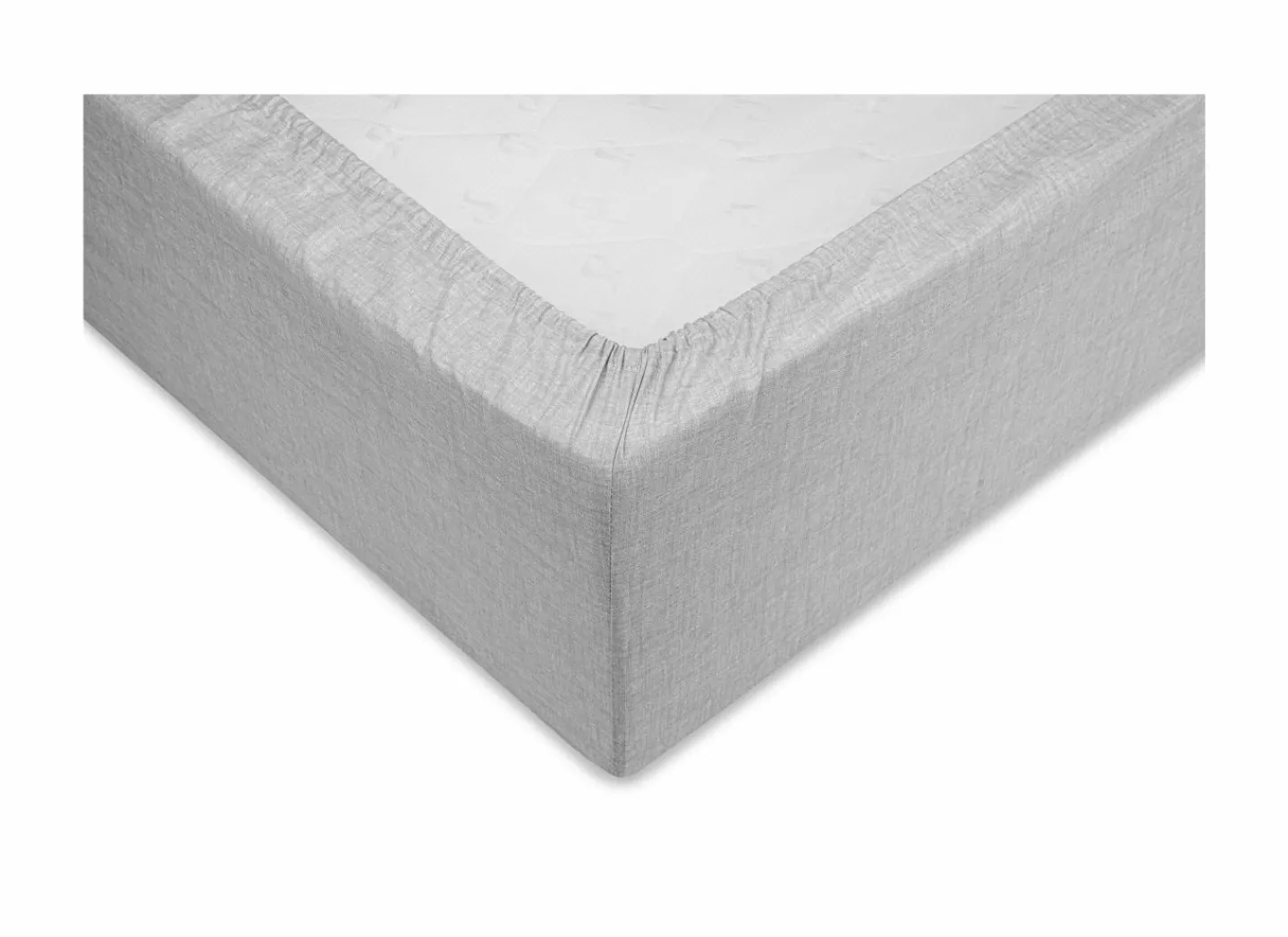 Hoeslaken 90x200cm katoen dove grey