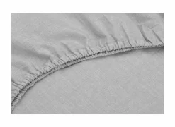 Hoeslaken 90x200cm katoen dove grey