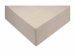 Hoeslaken 90x200cm katoen zandbeige