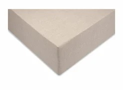 Hoeslaken 160x200cm katoen zandbeige