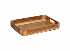 Houten dienblad 40x30cm - MDF & acacia hout - bruin