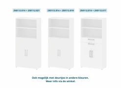 Inbouwset Prima 83x36x105cm - decor - wit