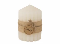 Cosy & Trendy Kaars Ribble Ø7x10cm - paraffine - crème