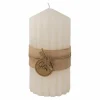 Cosy & Trendy Kaars Ribble Ø7x14cm - paraffine - crème