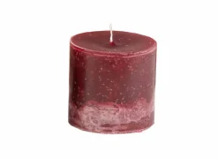 Kaars Ø10xH10cm - burgundy