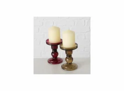 Kaarsenhouder Lune H11cm rood groen