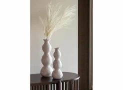 Kaarsenhouder Olina H29,5cm - keramiek - crème