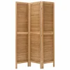 Kamerscherm Camila 120x2x170cm - paulownia hout - bruin