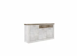 Kast Duro 174x41x90cm - meubelplaat - pine white/antique oak