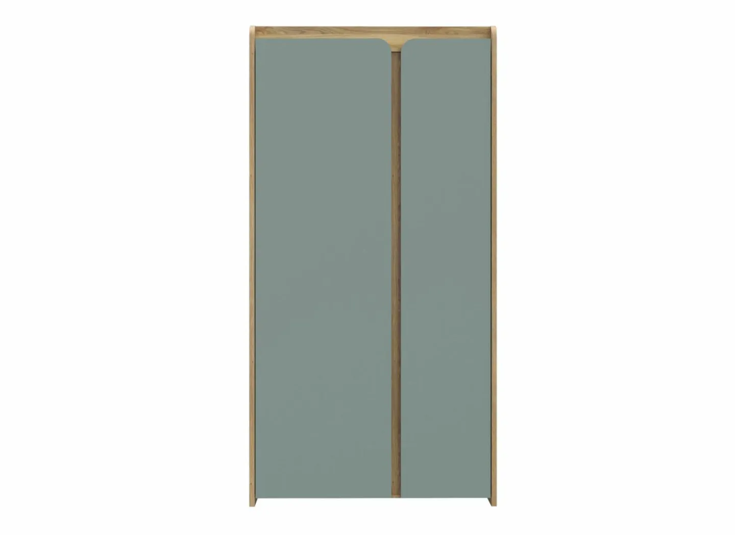 Kast Hoa 105x53x205 - decor - mauvella eik & groen