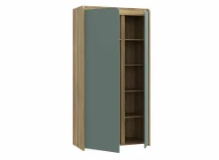 Kast Hoa 105x53x205 - decor - mauvella eik & groen