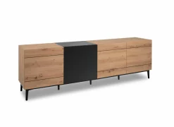 Kast Nola 200x42x65cm - melamine - artisanale eik