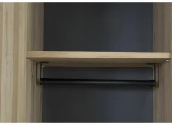 Kastaccessoires Holmes roede en plank MDF en eik fineer naturel