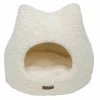 Kattenmand Curl Plush 45x45x42cm - polyester - wit