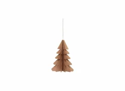 Kerstboom papier H15cm beige