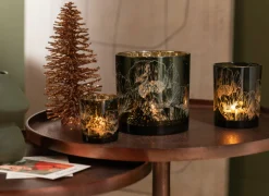 Kerstboom Ø20x48cm - hout - bruin