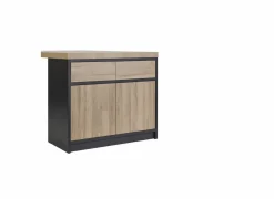 Keukeneiland Ilotfon 200x100cm - melamine - french oak & nox