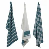 Cosy & Trendy Keukenhanddoek Stoff 70x50cm - katoen - groen set van 3