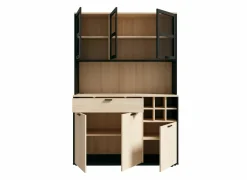 Keukenkast Mantek 120cm - decor - riva eik & zwart