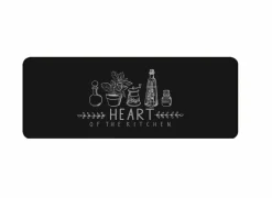 Keukenloper Heart of the kitchen 120x50cm - stof - zwart