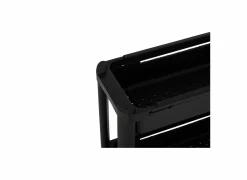 Keukentrolley uitrekbaar 37,5x15x78,5cm - kunststof - zwart