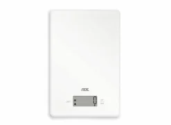 Keukenweegschaal Julia 23x15cm - kunststof & glas - wit