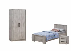 Kinderkamer Elias met bed 90x200cm - kleerkast 100cm en 1 nachtkastje