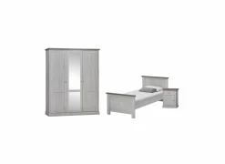 Kinderkamer Eline met bed 90x200 - kleerkast 172cm en 1 nachtkastje