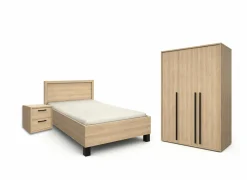 Kinderkamer Tessa met bed 120x200cm - kleerkast 151cm en 1 nachtkastje