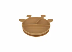 Kinderservies Giraffe 4-delig - silicone - oker