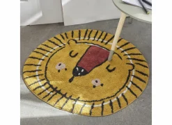 Kindertapijt Jungle Leeuw 80x75cm - katoen - oranje