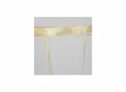 Klamboe 230x40cm - polyestervezel - wit/goud