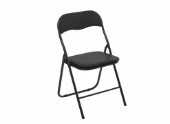 Klapstoel ZH43cm - metaal & PVC - zwart