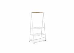 Brabantia Kledingrek Linn 98,9x57x190cm - metaal - wit