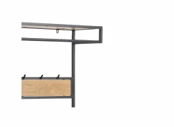 Kledingrek 77x40x185cm - decor - eik