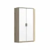 Kleerkast Cariba 120cm - decor - sanremo & wit
