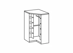 Kleerkast Cariba 120cm - decor - sanremo & wit
