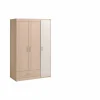 Kleerkast Charly 112cm - decor - acacia & wit