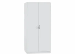 Kleerkast 91cm - decor - wit