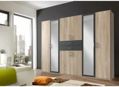 Kleerkast Diver 270cm - decor - sonoma eik/grafiet