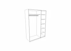 Kleerkast Fire 191,6cm - lamulux - mango