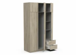 Kleerkast Ghost 119cm - decor - kronberg eik