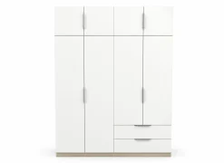 Kleerkast Ghost 157cm - decor - kronberg eik & wit