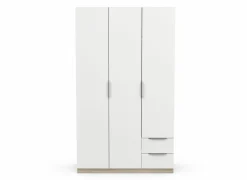 Kleerkast Ghost 119cm - decor - kronberg eik & wit