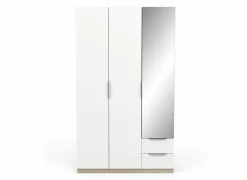 Kleerkast Ghost 119cm - decor - kronberg eik & wit