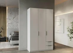 Kleerkast Ghost 119cm - decor - wit