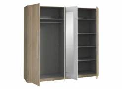 Kleerkast Helen 228cm - decor - sonoma eik & wit