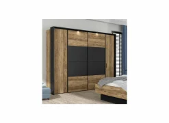 Kleerkast Jabim 279cm - decor - alpine picea & zwart