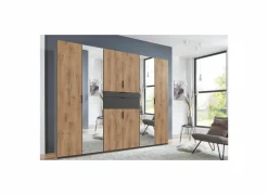 Kleerkast Moldau 270cm - decor- eik & grafiet